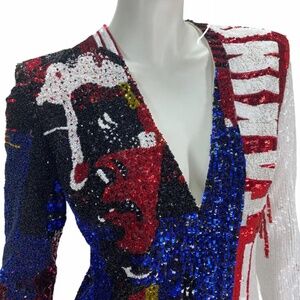 Balmain Fully Embellished "Taking Over" Cocktail Dress